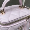 Chanel Double C Metal Chain Lilac Quilted Tote Chanel Double C Metal Chain Lilac Quilted Tote