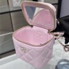 Chanel Double C Metal Chain Lilac Quilted Tote Chanel Double C Metal Chain Lilac Quilted Tote