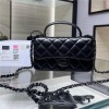 Chanel Double C Metal Chain Classic Elegant Black Quilted Handbag Chanel Double C Metal Chain Classic Elegant Black Quilted Handbag