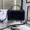 Chanel Double C Metal Chain Classic Elegant Black Quilted Handbag Chanel Double C Metal Chain Classic Elegant Black Quilted Handbag