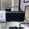 Chanel Double C Metal Chain Classic Elegant Black Quilted Handbag Chanel Double C Metal Chain Classic Elegant Black Quilted Handbag