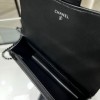 Chanel Double C Metal Chain Classic Elegant Black Quilted Handbag Chanel Double C Metal Chain Classic Elegant Black Quilted Handbag