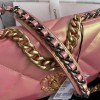 Chanel Double C Metal Chain Classic Bright Pink Quilted Flap Bag Chanel Double C Metal Chain Classic Bright Pink Quilted Flap Bag
