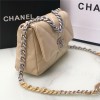 Chanel Double C Metal Chain Classic Brown Quilted Flap Bag Chanel Double C Metal Chain Classic Brown Quilted Flap Bag