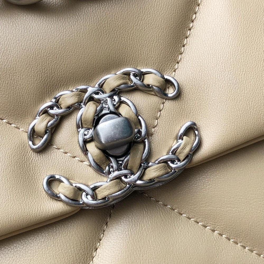 Chanel Double C Metal Chain Classic Brown Quilted Flap Bag Chanel Double C Metal Chain Classic Brown Quilted Flap Bag