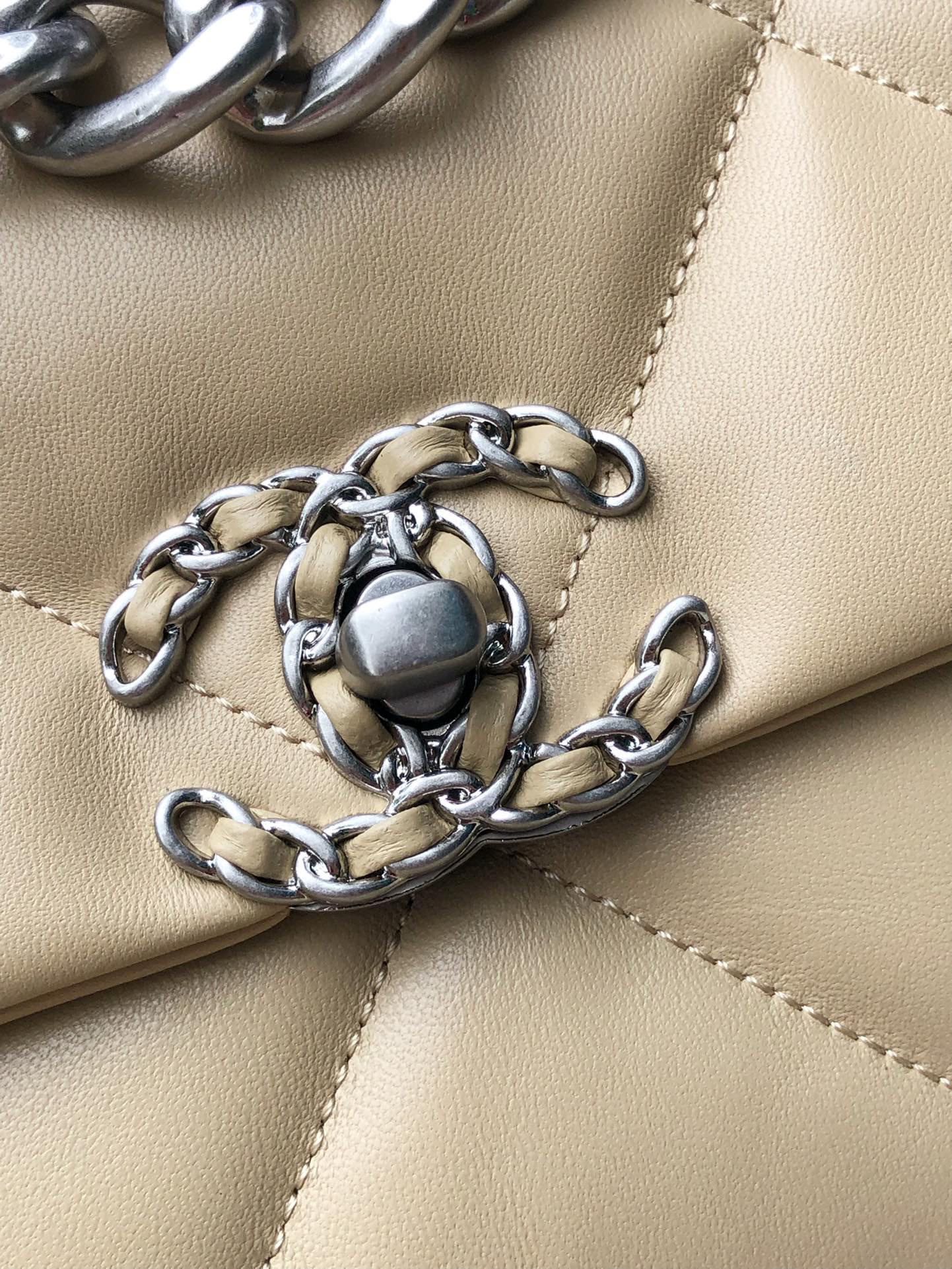 Chanel Double C Metal Chain Classic Brown Quilted Flap Bag Chanel Double C Metal Chain Classic Brown Quilted Flap Bag