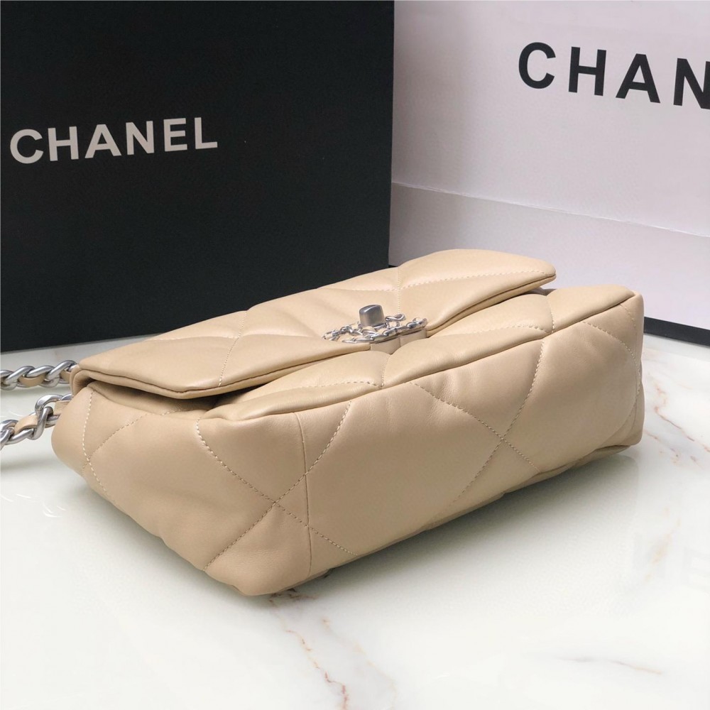 Chanel Double C Metal Chain Classic Brown Quilted Flap Bag Chanel Double C Metal Chain Classic Brown Quilted Flap Bag