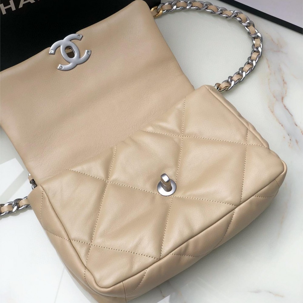 Chanel Double C Metal Chain Classic Brown Quilted Flap Bag Chanel Double C Metal Chain Classic Brown Quilted Flap Bag