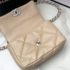 Chanel Double C Metal Chain Classic Brown Quilted Flap Bag Chanel Double C Metal Chain Classic Brown Quilted Flap Bag