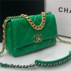 Chanel Double C Metal Chain Classic Emerald Green Quilted Flap Bag Chanel Double C Metal Chain Classic Emerald Green Quilted Flap Bag