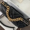 Chanel Double C Solid Metal Chain Classic Black Quilted Flap Bag Chanel Double C Solid Metal Chain Classic Black Quilted Flap Bag