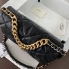 Chanel Double C Mixed Color Metal Chain Classic Medium Black Quilted Flap Bag Chanel Double C Mixed Color Metal Chain Classic Medium Black Quilted Flap Bag