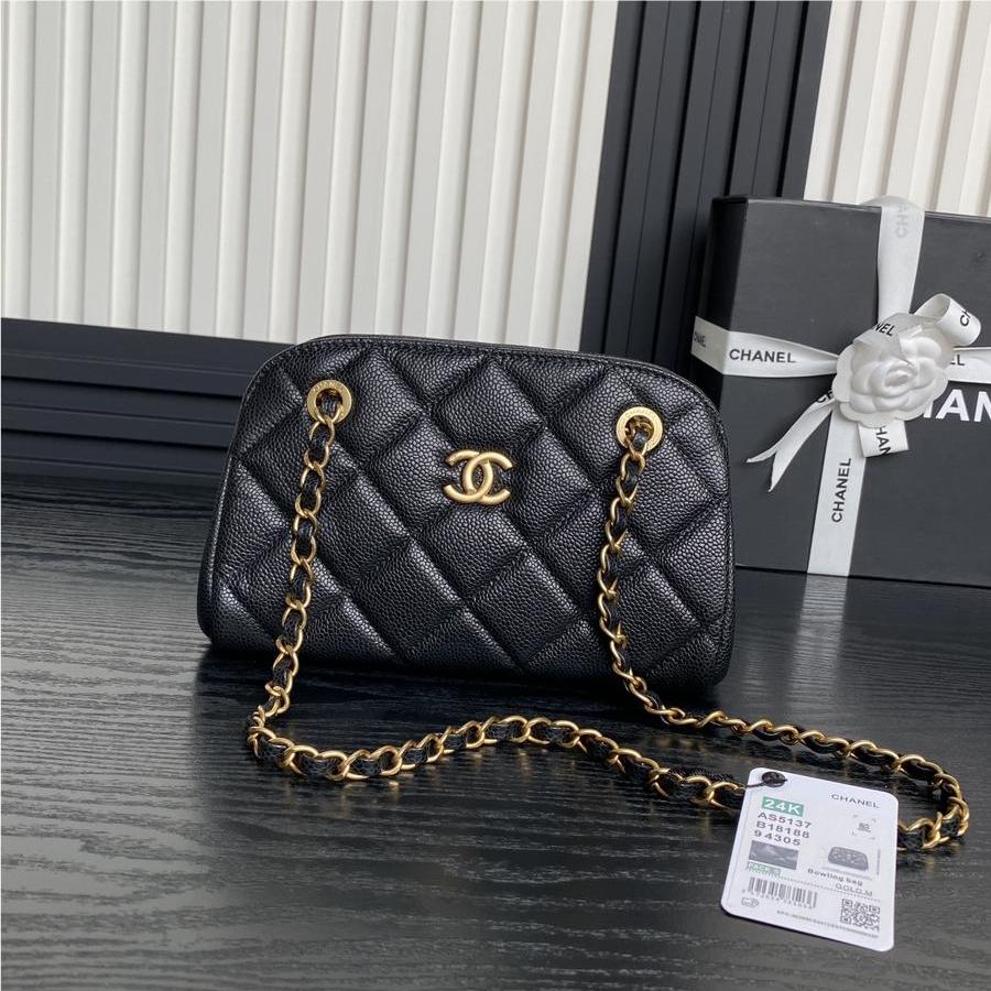 Chanel Classic Flap Series Exquisite Diamond Double C Chain Bag Chanel Classic Flap Series Exquisite Diamond Double C Chain Bag