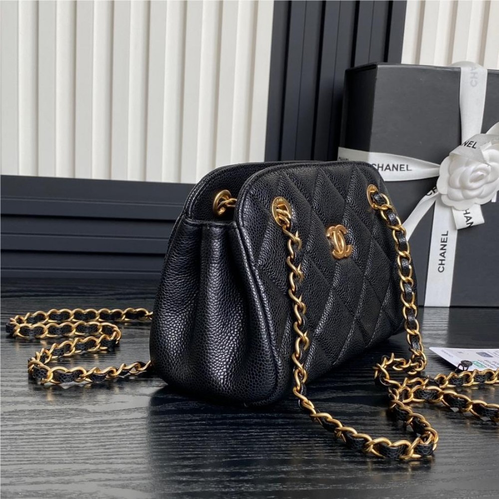 Chanel Classic Flap Series Exquisite Diamond Double C Chain Bag Chanel Classic Flap Series Exquisite Diamond Double C Chain Bag