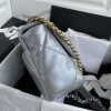 Chanel Classic Flap Classic Silver Diamond Embossed Hardware Chain Handbag Chanel Classic Flap Classic Silver Diamond Embossed Hardware Chain Handbag