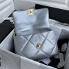 Chanel Classic Flap Classic Silver Diamond Embossed Hardware Chain Handbag Chanel Classic Flap Classic Silver Diamond Embossed Hardware Chain Handbag