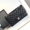Chanel CF Caviar Classic Bag with Glossy Leather