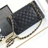 Chanel CF Caviar Classic Bag with Glossy Leather