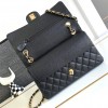 Chanel CF Caviar Classic Bag with Glossy Leather