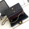Chanel CF Caviar Classic Bag with Glossy Leather