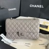 Chanel CF Caviar Classic Bag with Glossy Leather
