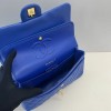 Chanel classic flap blue lambskin chain bag