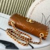 Chanel Vintage Embossed Drawstring Edge CF Flap Bag