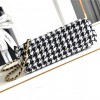 Chanel Black and White Houndstooth Pattern Exquisite Diamond Double C Chain Bag Chanel Black and White Houndstooth Pattern Exquisite Diamond Double C Chain Bag