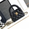 Chanel Diamond Pattern Exquisite Black Leather Diamond Pattern Double C Chain Bag Chanel Diamond Pattern Exquisite Black Leather Diamond Pattern Double C Chain Bag