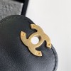 Chanel Diamond Pattern Exquisite Black Leather Diamond Pattern Double C Chain Bag Chanel Diamond Pattern Exquisite Black Leather Diamond Pattern Double C Chain Bag