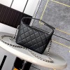 Chanel Exquisite Diamond Check Black Leather Diamond Check Double C Chain Bag Chanel Exquisite Diamond Check Black Leather Diamond Check Double C Chain Bag