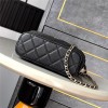 Chanel Exquisite Diamond Check Black Leather Diamond Check Double C Chain Bag Chanel Exquisite Diamond Check Black Leather Diamond Check Double C Chain Bag