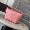 Chanel Exquisite Diamond Check Pink Leather Diamond Check Double C Chain Bag Chanel Exquisite Diamond Check Pink Leather Diamond Check Double C Chain Bag