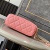 Chanel Exquisite Diamond Check Pink Leather Diamond Check Double C Chain Bag Chanel Exquisite Diamond Check Pink Leather Diamond Check Double C Chain Bag