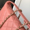 Chanel Exquisite Diamond Check Pink Leather Diamond Check Double C Chain Bag Chanel Exquisite Diamond Check Pink Leather Diamond Check Double C Chain Bag