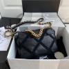 Chanel classic flap exquisite black atmospheric leather diamond pattern double C chain bag Chanel classic flap exquisite black atmospheric leather diamond pattern double C chain bag