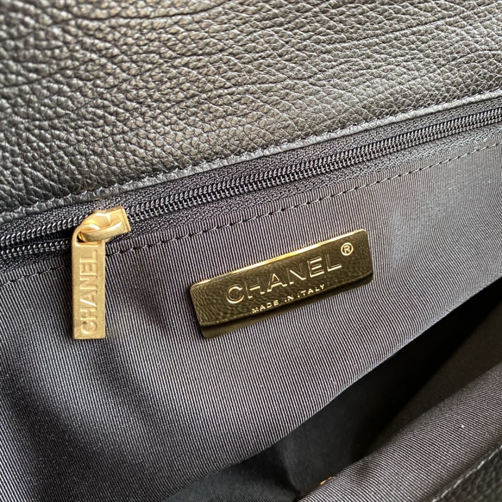 Chanel classic flap exquisite black atmospheric leather diamond pattern double C chain bag Chanel classic flap exquisite black atmospheric leather diamond pattern double C chain bag