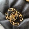 Chanel classic flap exquisite black atmospheric leather diamond pattern double C chain bag Chanel classic flap exquisite black atmospheric leather diamond pattern double C chain bag