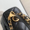 Chanel Classic Black Diamond Check Medium Classic Flap Chain Bag Chanel Classic Black Diamond Check Medium Classic Flap Chain Bag