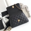 Chanel Classic Black Diamond Check Medium Classic Flap Chain Bag Chanel Classic Black Diamond Check Medium Classic Flap Chain Bag