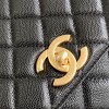 Chanel Classic Black Diamond Check Large Classic Flap Chain Bag Chanel Classic Black Diamond Check Large Classic Flap Chain Bag