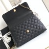 Chanel Classic Black Diamond Check Large Classic Flap Chain Bag Chanel Classic Black Diamond Check Large Classic Flap Chain Bag