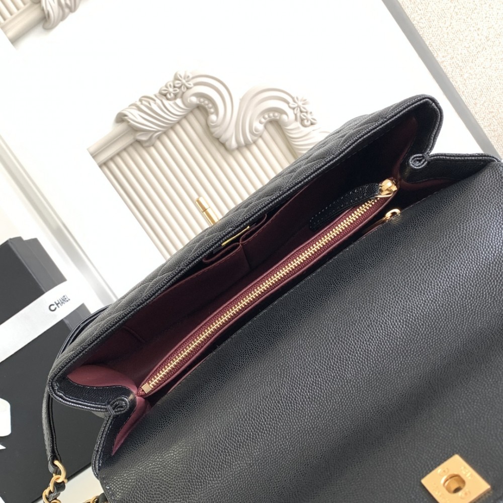 Chanel Classic Black Diamond Check Large Classic Flap Chain Bag Chanel Classic Black Diamond Check Large Classic Flap Chain Bag