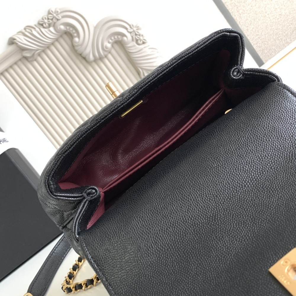 Chanel Classic Black Diamond Check Small Classic Flap Chain Bag Chanel Classic Black Diamond Check Small Classic Flap Chain Bag