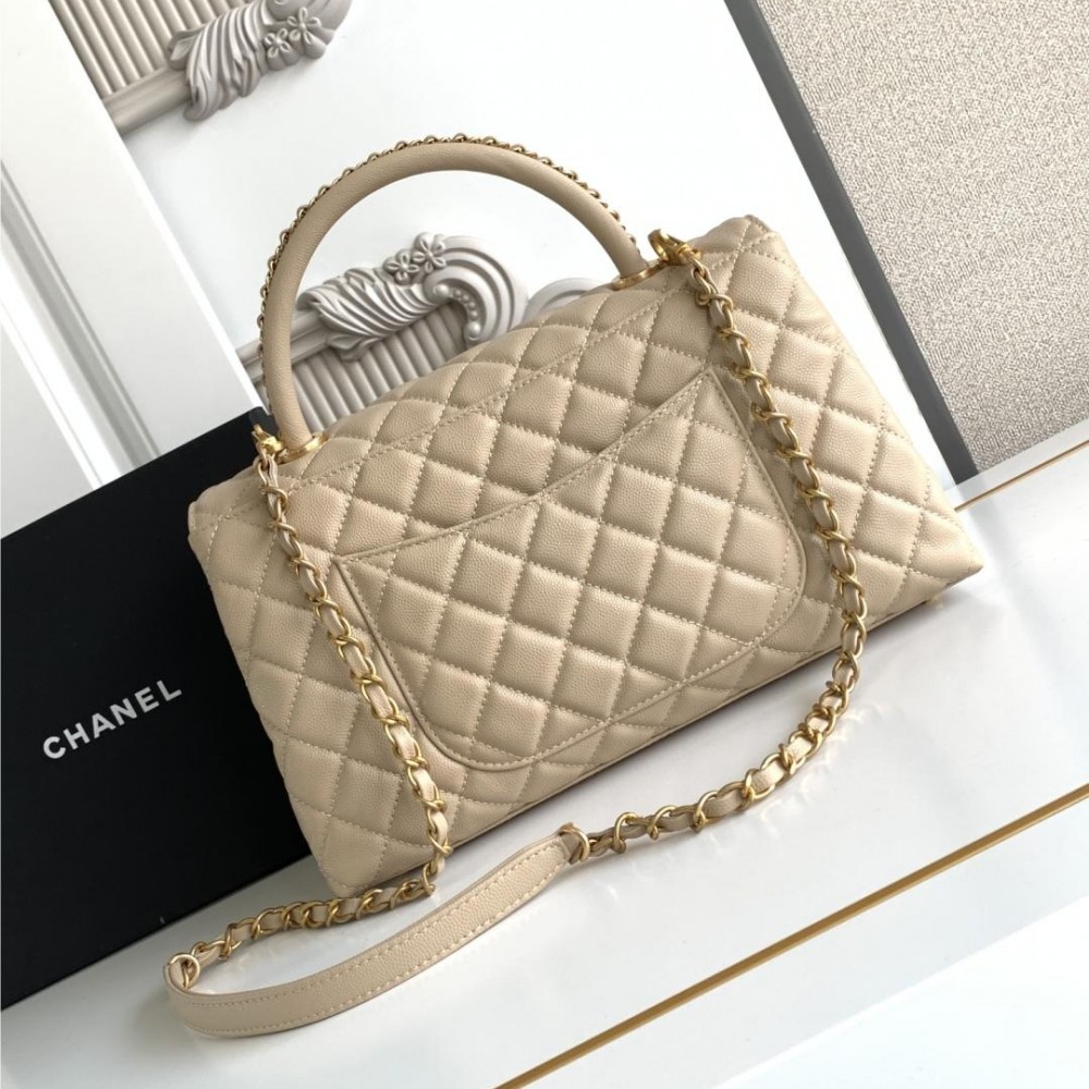 Chanel Classic Cream White Diamond Check Large Classic Flap Chain Bag Chanel Classic Cream White Diamond Check Large Classic Flap Chain Bag