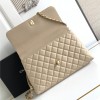 Chanel Classic Cream White Diamond Check Large Classic Flap Chain Bag Chanel Classic Cream White Diamond Check Large Classic Flap Chain Bag