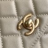 Chanel Classic Cream White Diamond Check Small Classic Flap Chain Bag Chanel Classic Cream White Diamond Check Small Classic Flap Chain Bag