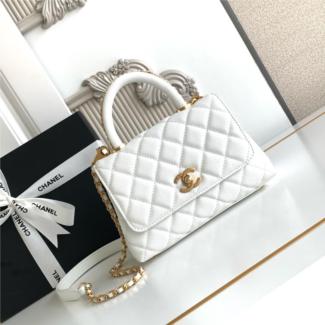 Chanel Classic Pure White Diamond Check Large Classic Flap Chain Bag Chanel Classic Pure White Diamond Check Large Classic Flap Chain Bag