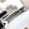 Chanel Classic Pure White Diamond Check Large Classic Flap Chain Bag Chanel Classic Pure White Diamond Check Large Classic Flap Chain Bag