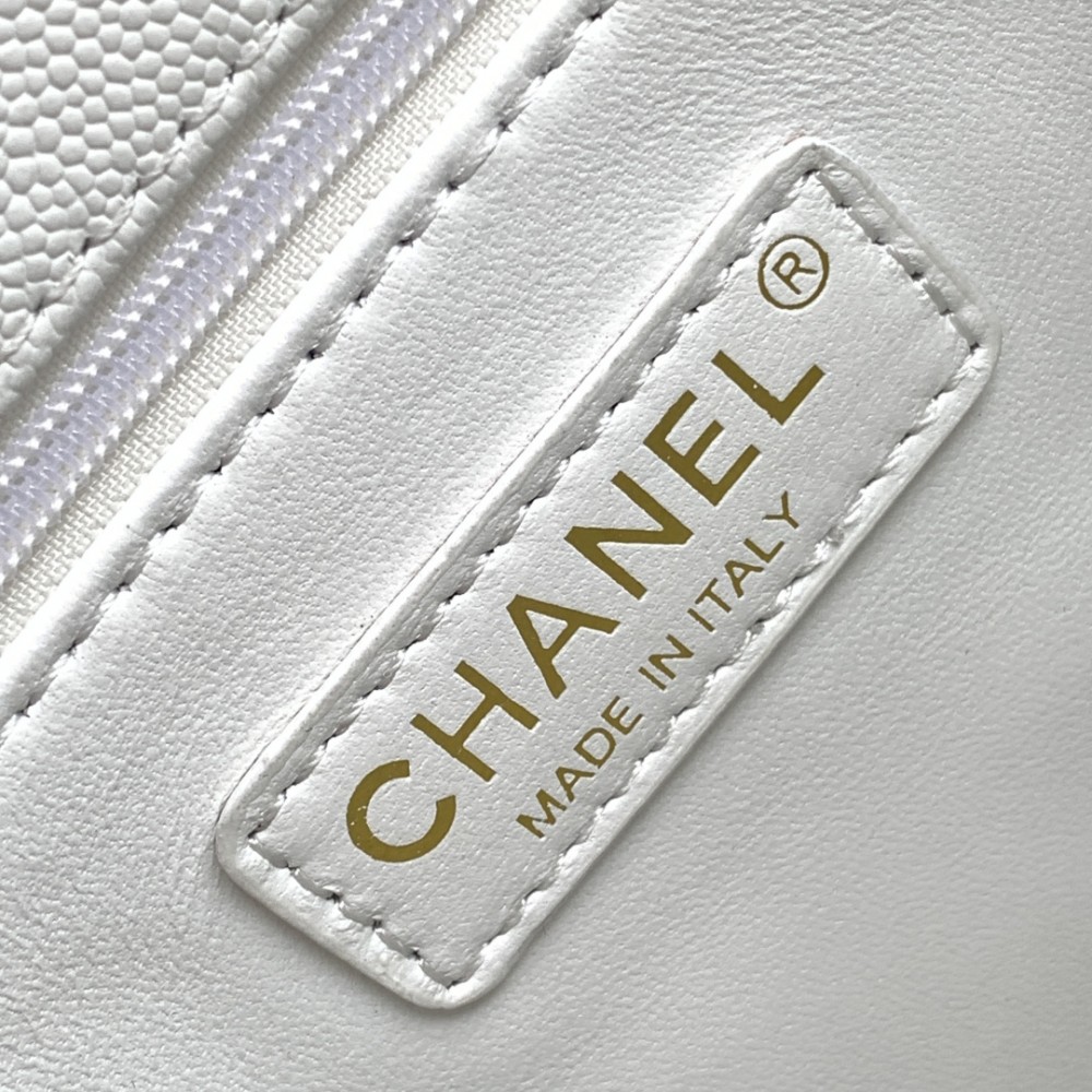 Chanel Classic Pure White Diamond Check Large Classic Flap Chain Bag Chanel Classic Pure White Diamond Check Large Classic Flap Chain Bag